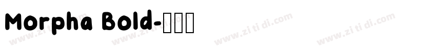 Morpha Bold字体转换